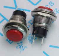 10pcs/lot DS-318 Red Push Button Switch 12MM Lockless Switch Self Reset Push Switch Electrical Circuitry  Parts