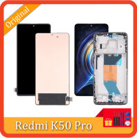 ของแท้สำหรับ Xiaomi Redmi K50 Pro 22021211RC K50Pro 22011211C สัมผัสหน้าจอ LCD หน้าจอดิจิตอลสำหรับ Redmi K50 22041211AC LCD