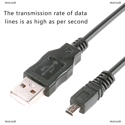wucuuk USB Data CABLE CAMERA ข้อมูลรูปภาพวิดีโอ SYNC Transfer CABLE 8pin 150cm