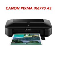 (พี่หมี มีปริ้นส์)Canon Pixma ix6770 A3 เครื่องใหม่พร้อมหัวพิมพ์ ตลับแท้ อุปกรณ์ครบ