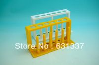 laboratory 6 holes plastic test tube rack