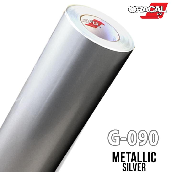 Oracal 651 G090 สติ๊กเกอร์เงาสีเงินแมทเทอลิก (150cm.x126cm.)