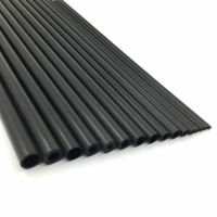 1-5pcs Carbon Fiber Tube Round1.8/ 2/3/4/5/6/7/8mm-10mm OD 200mm &amp; 400mm long