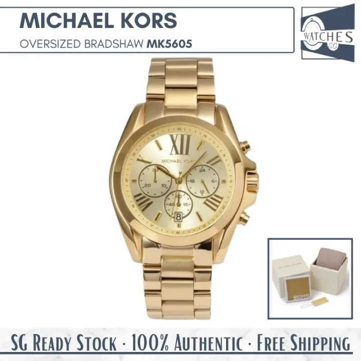 Michael Kors MK5605 Bradshaw Gold Watch 43mm