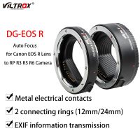 Viltrox DG-EOS R แหวนอะแดปเตอร์เลนส์หลอดขยายมาโคร12มม. 24มม. เต็มเฟรมสำหรับกล้อง EOS R6 R5