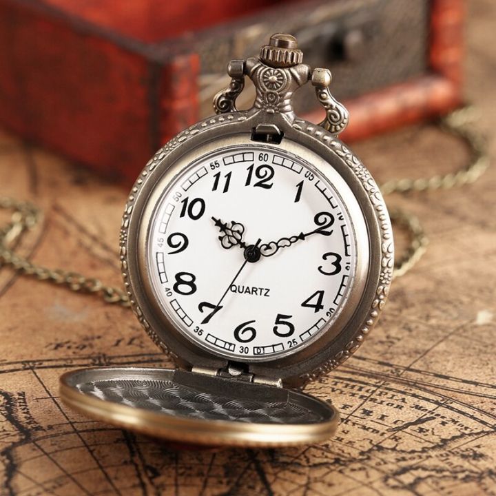 สร้อยคอจี้นาฬิกาพกพาควอตซ์รูปปั้นเหล็ก3d-ของผู้ชายนาฬิกาวัยรุ่นทันสมัยของขวัญพิเศษสำหรับผู้ชายผู้หญิงโซ่พัดลม-reloj