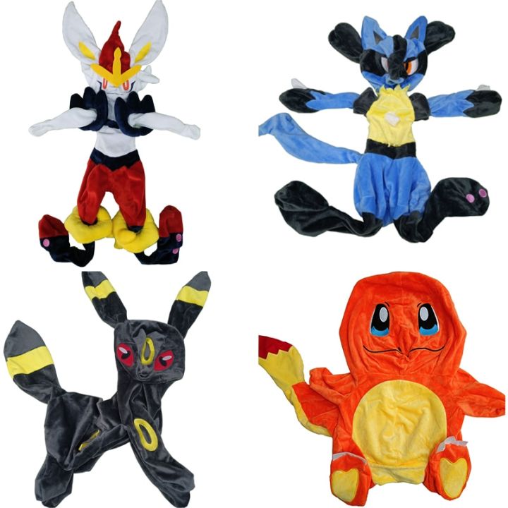 60-90ซม-pokemon-lucario-cinderace-ชาร์เมนเดอร์สควอริเทิลกำมะหยี่ไม่ยัดนุ่น-kawaii-plushes-กึ่งของเล่นประกอบสำหรับเด็ก