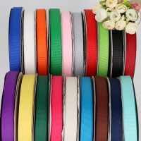 5 YARD/Lot 7mm 10mm 15mm 20mm 25mm 38mm Grosgrain ริบบิ้นสำหรับงานแต่งงานตกแต่ง DIY ห่อของขวัญคริสต์มาสริบบิ้นเทป-Caiweiz