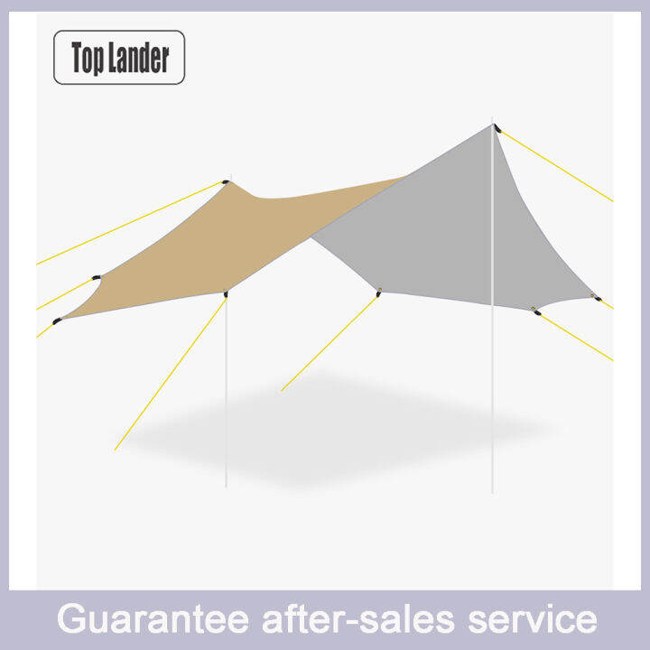 [Top Lander] COD Waterproof Tarp Family for Camping Tarp Set with Pole Peg Rope Camping