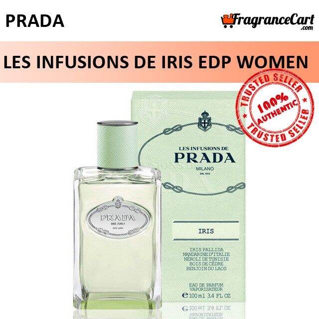 Prada Les Infusions De Iris EDP for Women (100ml) Eau de Parfum Milano  D'Iris Green [Brand New 100% Authentic Perfume/Fragrance] | Lazada Singapore