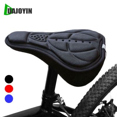 【LZ】✣  3D Soft Anti-Slip Bicicleta Sela Respirável Seat Cover Silicone Esponja Gel Ciclismo Almofada Mountain Bike Acessórios