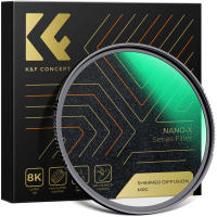 K &amp; F Concept 49-82มม. Shimmer Diffusion 1 Nano X Microlight Mirror Glass Filter 28ชั้นสำหรับกล้อง49มม. 58มม. 62มม. 67มม. 77มม. 82มม.