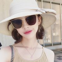 [COD] Aqin Internet celebrity with the same style of Phnom Penh sunglasses for men and women models Hyuna square frame street shooting polarized round face