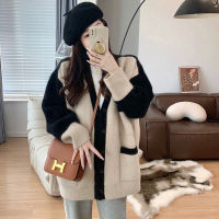 2023 spring new loose and lazy style sweaters cardigan oversize elegant socialite high-end coat for women