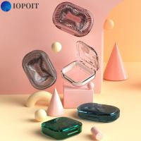 IOPOIT ทนทานต่อการใช้งาน ง่ายต่อการทำความสะอาด แบบพกพาได้ เคสรีเทนเนอร์ ฟันปลอมปากยาม Aligner กรณี อุปกรณ์จัดระเบียบเครื่องประดับ กล่องใส่ฟันปลอม