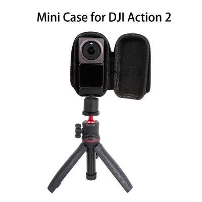 กระเป๋าเคส Action 2 Mini สําหรับกล้อง DJI Action 2 แบบพกพา พร้อมขาตั้งกล้องเซลฟี่