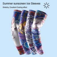 Warmer Outdoor Sport Running UV Protection Basketball Sun Protection Flower Arm Sleeves Arm Cover Tattoo Arm Sleeves