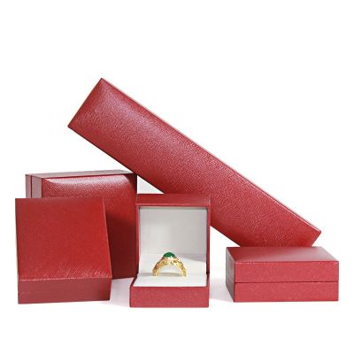 Gift Box Bracelet Gift Box Red Leather Paper Box Bracelet Box Jewelry Box Packaging Box Ring Box