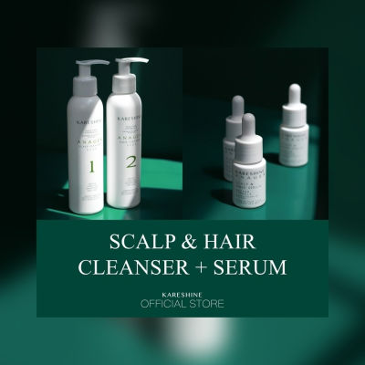 KARESHINE Scalp &amp; Hair Cleanser + Scalp &amp; Hair Serum - New Formula