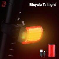 8โหมดแสงไฟท้ายจักรยาน Type-C ชาร์จใหม่ได้กันน้ำ MTB Road Bike ไฟท้าย Safety Cycling Night Warning Lamp