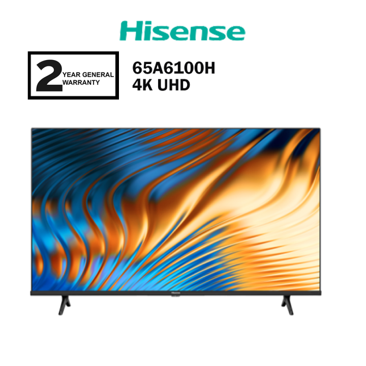 Hisense 65 4k Uhd Hdr Smart Tv A6100h Series 65a6100h Television Replaced 65a6100g Lazada 2957