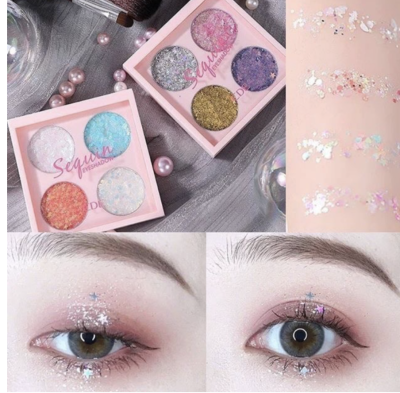 CDE Four-color sequin eyeshadow cream**ของแท้ พร้อมส่ง