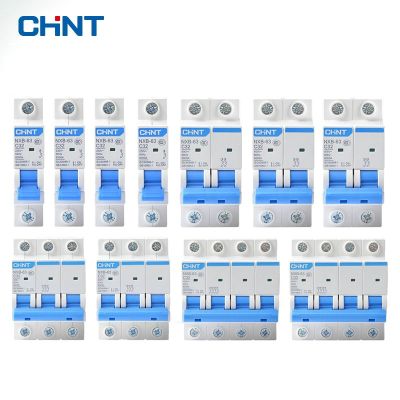 CHINT mini disjoncteur NXB-63 DZ47 1p 2p 3p 4p lautorisation-63A House MCB avec indication