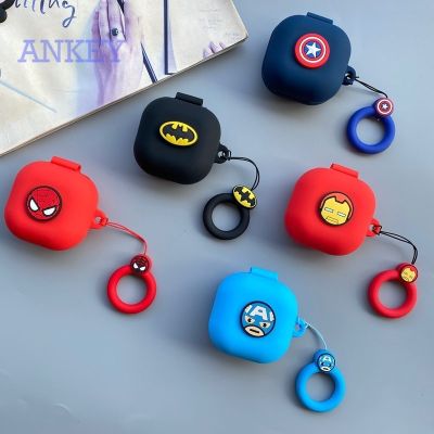 Suitable for Samsung Galaxy Buds2 / Buds Live / Buds Pro เคสซิลิโคนลายการ์ตูน Marvel สําหรับ Samsung Galaxy Buds Live 2020