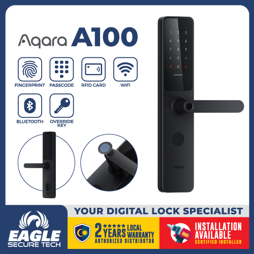 AQARA A100 | Smart Door Lock Zigbee | Fingerprint | Passcode | RFID ...