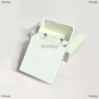 Snoopy กล่องเก็บการ์ดรูปภาพสีขาวสไตล์เกาหลีกล่องจัดระเบียบการ์ดของตกแต่งในโรงเรียนเครื่องเขียนที่ใส่ลูกอม