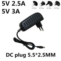 [ร้อนใน] อะแดปเตอร์ DC DC 5 V 3A 2.5A 100-240V อะแดปเตอร์แปลงไฟ5 V โวลต์เครื่องชาร์จอุปกรณ์พลังงาน3000MA