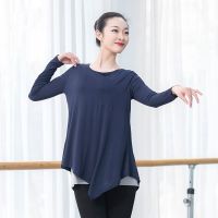 ✷ஐ✷ Modern Dance Clothing Female Adult Art Test Practice Clothing Modal Fake Two-Piece Dance Practice Clothing Body Yoga Top