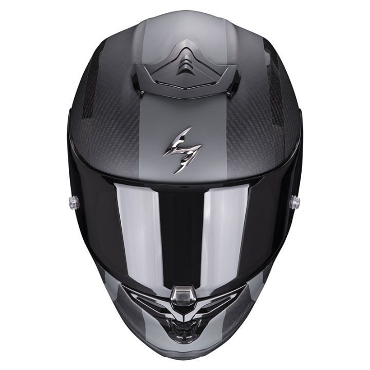 scorpion-exo-r1-carbon-air-mg-matt-black-silver-หมวกกันน็อคแบรนด์ชั้นนำระดับโลกจากยุโรป-การันตีคุณภาพจากนักแข่งระดับ-moto-gp-wsbk-moto-e-ฯลฯ