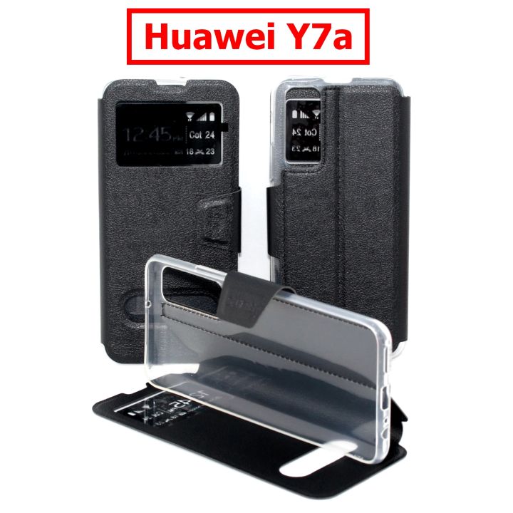 เคส Huawei Y7a - เคสฝาพับ หัวเหว่ย โชว์เบอร์ ตั้งได้