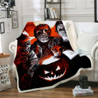 Halloween zom.bie 3D Sherpa blanket couch