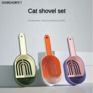 Showshowpet mới đa chức năng đậu phụ cát đi vệ sinh cho mèo scooper thiết