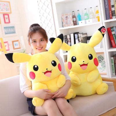Activity price cute Pikachu plush toy large size full pillow Pokemon stuffed doll to soothe the baby birthday Christmas gift for girl