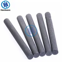 【Y】5pcs Black Carbon Rod 99. 99 Graphite Electrode Cylinder Rods Bars 100x10mm For Industry Tools