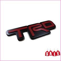 trs**ส่งเร้วส่งถูกอุปกรณ์เสริมแต่ง** โลโก้ติดรถยนต์ TRD Logo โลโก้อลูมิเนียมสีแดง พร้อมกาวพร้อมติดตั้ง Toyota Racing Development จัดส่งไวคุณภาพดีจริง จบในที่เดียว