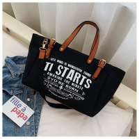 Casual Women Solid Shoulder Bag Fashion Female Canvas Portable Handbags Print Large Capacity Travel Laptop Tote Bags for Lady