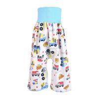 2 in 1 Comfy Waterproof Absorbent Washable Nappy Pants Children Baby Pure Cotton Diaper Skirt Shorts