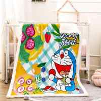 At biscuits end drive happiness 3D worm Plush Fleece Blanket picnic sofa