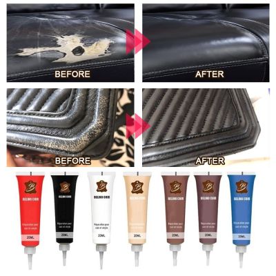 【LZ】▨  20ml Car Leather Repair Gel Cream Repair Filler Sofa Auto Seat Leather Complementary Repair Refurbishing Car Polishing Kit
