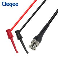 Cleqee P1007b Bnc Q9ชายเสียบเพื่อทดสอบแบบ Dual ตะขอคลิป P Robe ทดสอบสายเคเบิ้ลสำหรับ O Scilloscope กำเนิดสัญญาณ