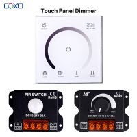 LED Dimmer Switch DC12V-24V Touch Panel Control Controller Adjustable Voltage Regulator For LED Strip Lights Lighting Dimmers Adhesives Tape