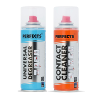 ถูกที่สุด! สเปรย์ Perfects 200 ml กระป๋องฟ้า ขจัดคราบไขมัน ล้างแผงวงจร / กระป๋องแดง ล้างผิวสัมผัส ช่วยหล่อลื่น Perfect Spray