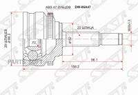 CV joins Outer Daewoo Nexia 95-lanos 97-abs, 1ชิ้น dw06a47 812020, k101575