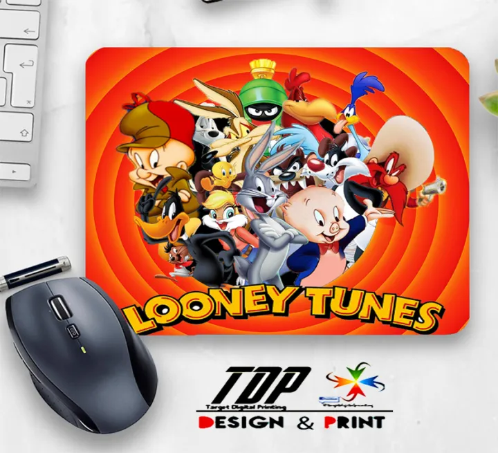CartoonsLooney Tunes Mouse Pad 5mm Thick Mouse Pad High Quality Prints ...