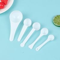 10Pcs 2-20ml Food Grade Reusable Plastic Measuring Spoon Coffee Teaspoon Milk Powder Spoon Multifunctional Kitchen Spoons