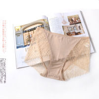 100 Silk Underwears for Women Lace Decoration Lady Panties Underpants Silk Briefs care for skin Woman Lingerie